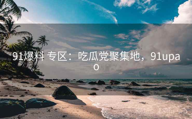 91爆料 专区：吃瓜党聚集地，91upao